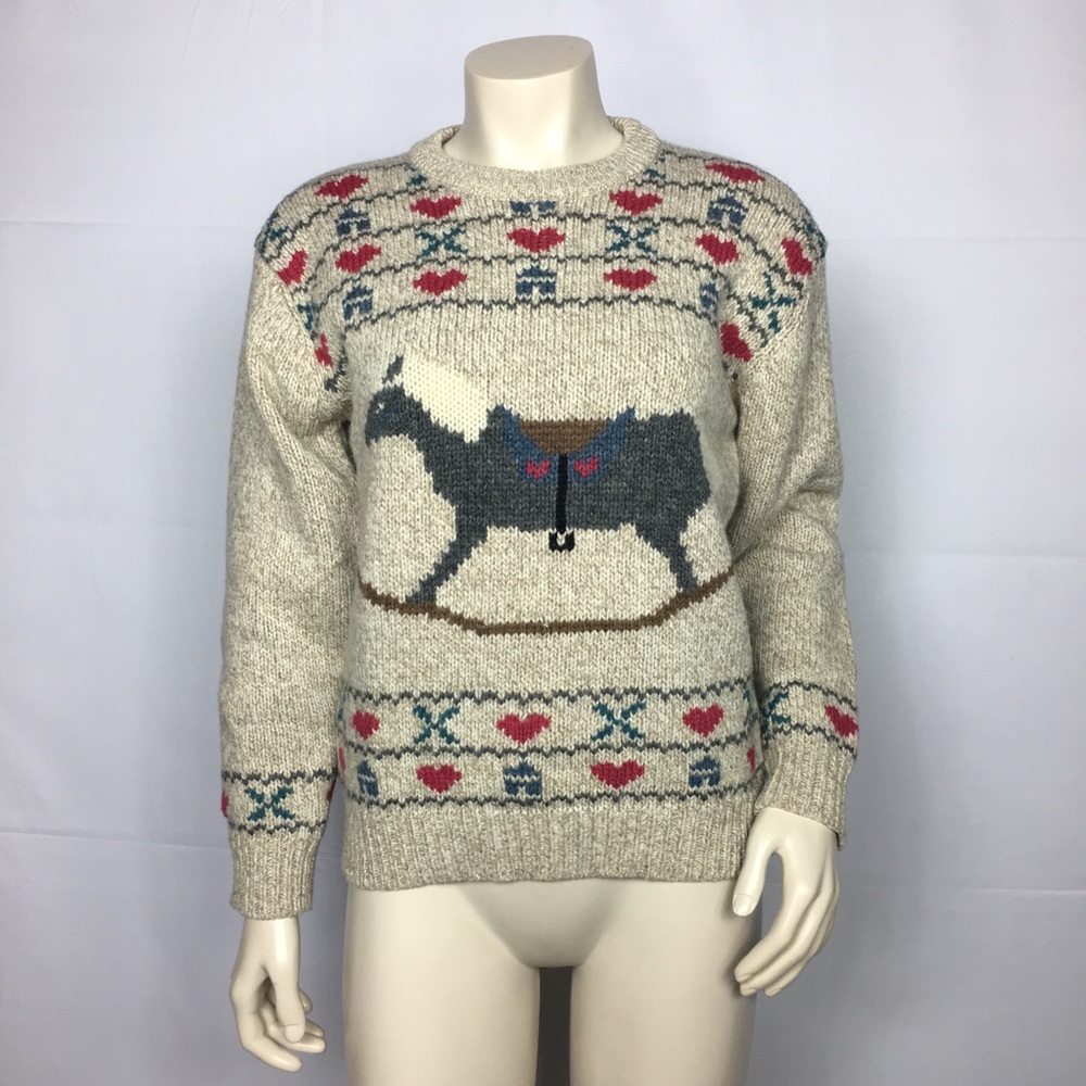 Eddie Bauer Vintage Womens Sweater Size Small Wool